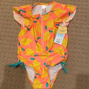 Cat & Jack Lemon Swimsuit NWT